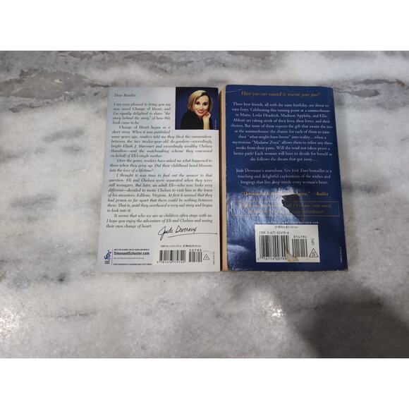 Jude Deveraux Paperback Novel Bundle: Change of Heart & The‎ Summerhouse - Picture 3 of 10
